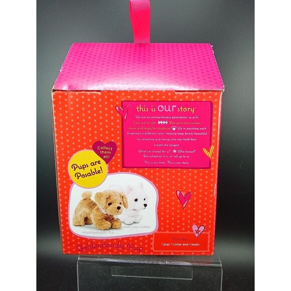 Our Generation Goldendoodle Posable Plush Pup & Accessories  Fits 18-Inch Doll - Picture 3 of 5